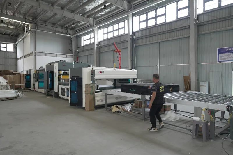 Compression and roll packing machine